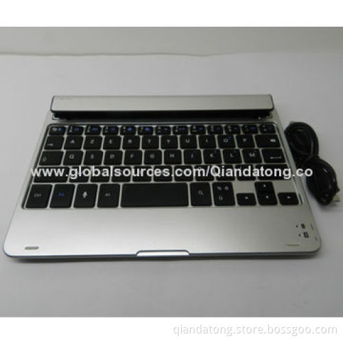 Aluminum ABS Keyboard Case for Android Tablet PCs, Built-in Rechargeable Lithium Battery